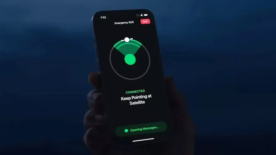 Apple förlänger gratis satellitåtkomst för iPhone-användare