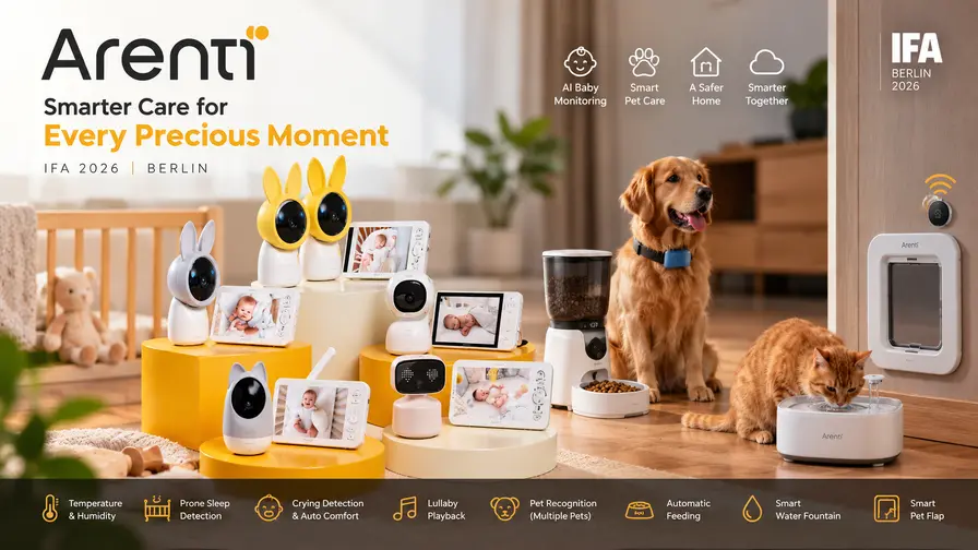 Arenti på IFA 2026: AI i babymonitorer och husdjursprodukter