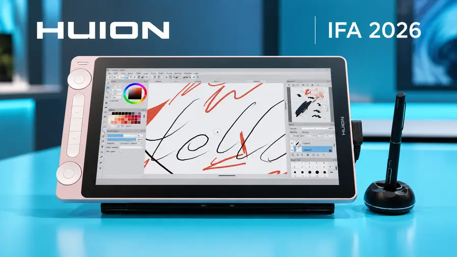 Huion på IFA 2026: Kamvas Pro 27, Note och Pad 12 visas