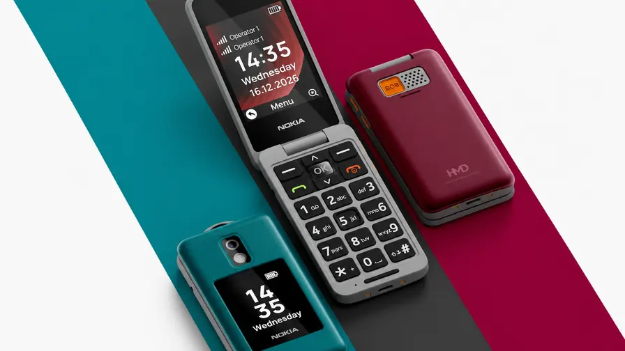 Nokia 2360 Flip: Enkel viktelefon med två skärmar och SOS
